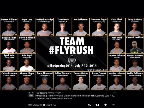 RTRnews's tweet image. #AlabamaCommit #Team #FlyRush @TheOpening2014 
@LedbetterDE15 
@DallasWarmack 
Top OT Target @TheDream_75