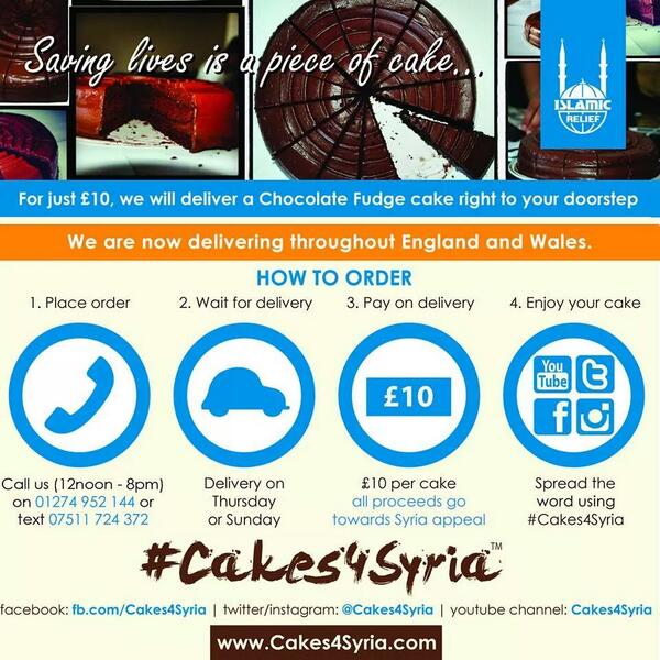 Zia Salik Holliepoetry How Does A Combination Of Chocolate Cake And Charity Sound To You Thats Exactly What Cakes4syria Is Http T Co Kcufcyfihr Twitter