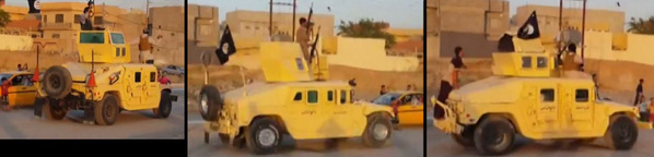 JulianRoepcke's tweet photo. Three more humvees, captured by #ISIS in #Mosul.
#Iraq #worst_case http://t.co/CCg0MPCS7C