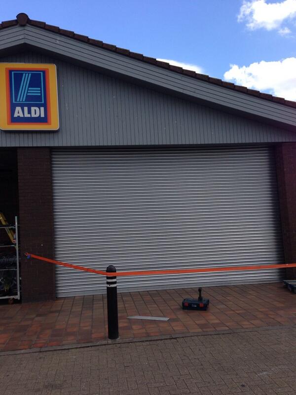 DoorMaintenance's tweet image. New #securityshutter installed @ Aldi Thamesmead South London another happy customer
