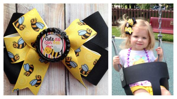 GiggleBuzz's tweet photo. Our #bowoftheday modeled by our own favorite girl! It took her two years but our girl is finally lovin’ her mama’s b… http://t.co/WlW1h15h1e