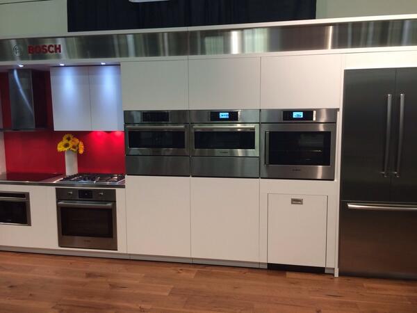 BoschHomeUS's tweet photo. What's your favorite? RT @purcellmurray Another #PCBC2014 in the books. Check out some of the new @BoschAppliances http://t.co/7ePP9yd35y