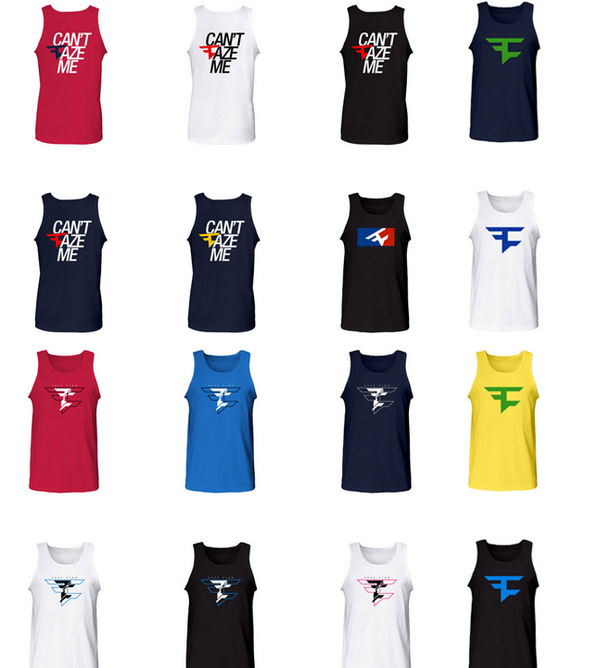 FaZeClan's tweet photo. You asked for it &amp; here they are! 
Tank Tops are now available in the FaZe Store: http://t.co/KzRUEvOgpe
#RedMilitia http://t.co/BUBp7kDDrw