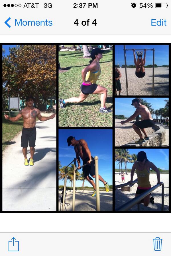 JohnnaMinx's tweet photo. #fBF to that one time we worked out at the beach http://t.co/CLnwB3V3RG