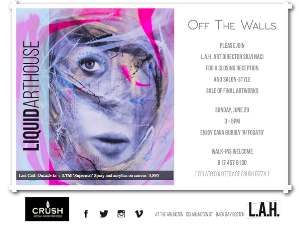 LiquidArtHouse's tweet photo. See you Sunday 3-5 pm! Enjoy Cava Bubbly and view final artworks of L.A.H. 1st show B4 they go! Hosted by @silveroris http://t.co/41PVyFDVHH