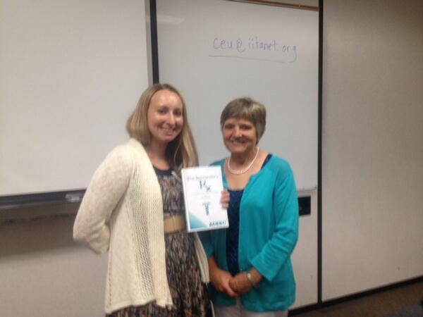 CarissArabic's tweet photo. My copy of The Interpreter's Rx -trng for med #1nt signed by Holly Mickkelson! #IITA2014 #1nt http://t.co/eConDCrZaM http://t.co/nUv8mYGZUi