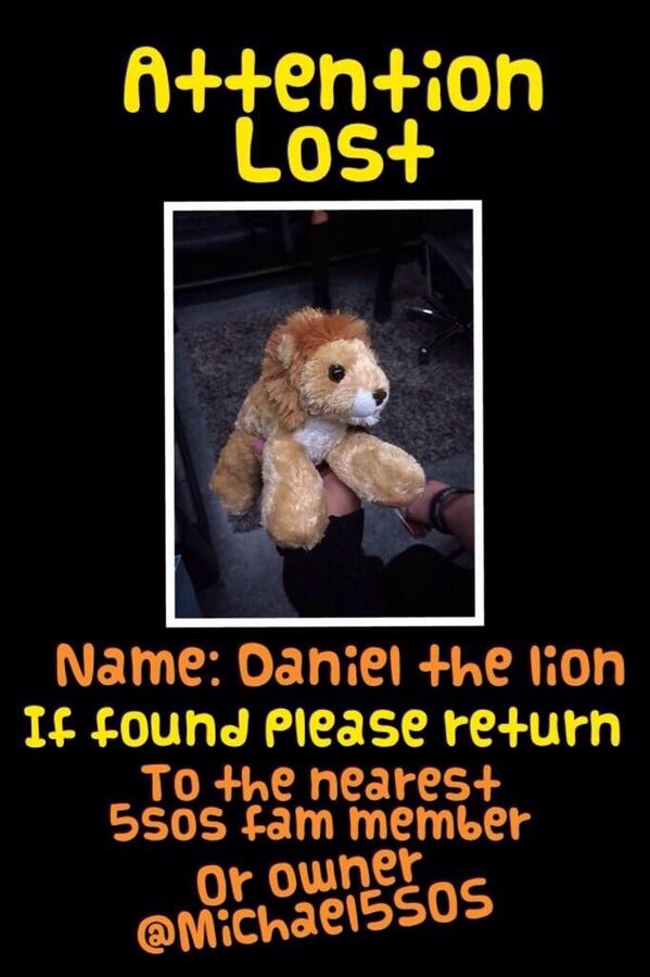ana_daniela07's tweet image. PLEASE IF YOU SEE THIS GET IT BACK TO THE OWNER!  #FindDanielTheLion