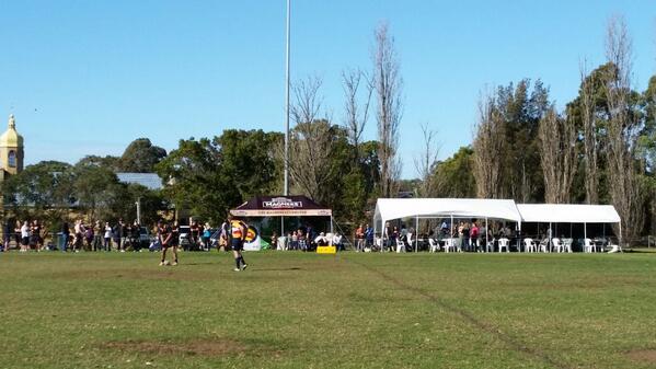 Ladies day. Pretty women and good footy. 2 wins 1 loss so far..