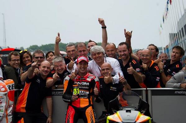 bgmotogp's tweet photo. #OnThisDay in 2014 at @ttcircuitassen, @AleixEspargaro @ForwardRacingGP took his 1st ever pole. #MotoGP #DutchGP https://t.co/r6CWONTyfc
