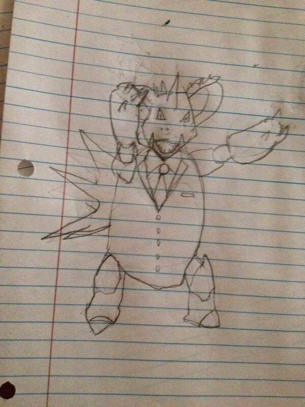 TheGodlyGroup's tweet image. #AngelDrawsShit. Orson the partyking! -Angel