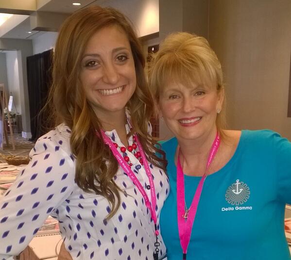 ASU_DeltaGamma's tweet photo. @CaelenDemos & our adviser Angie at #dgconvention today! #dgrising ⚓️❤️ http://t.co/uWhn2cd3bq