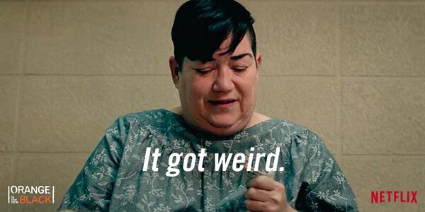 OITNB's tweet image. We're afraid to ask. #OITNB