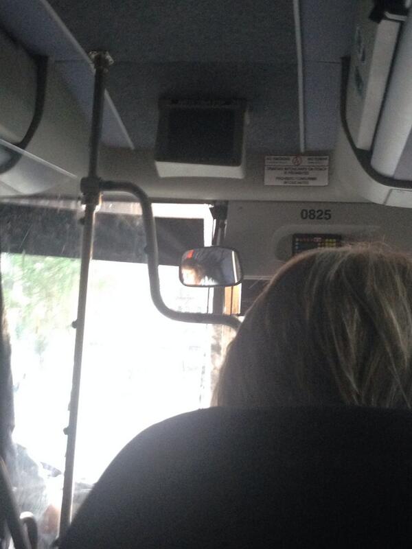 JamilahWelch's tweet photo. On the @BoltBus  ride from hell with potentially the least safe and least competent driver ever. http://t.co/12ExISDQ3N