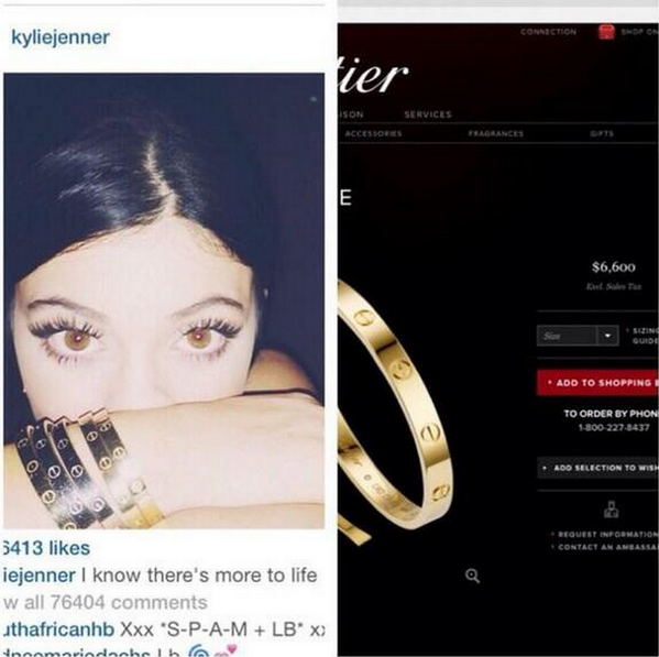 ImShmacked's tweet photo. Shout out to Kylie for wearing all 4 years of college tuition on her wrist http://t.co/YrNRhK8gXk
