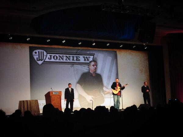 SERVPRO's tweet photo. Our very own Chad Lewis and Kevin Brown singing "The Twitter Song" with special guest @jonnie_w! #SPCONV14 http://t.co/c6IdUbsSxl