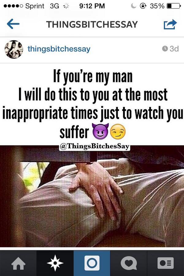 ThingsBitchesS's tweet photo. If my girl did this. 😏 she gettin it after. 😈💯 http://t.co/S7m5Vu1lOm