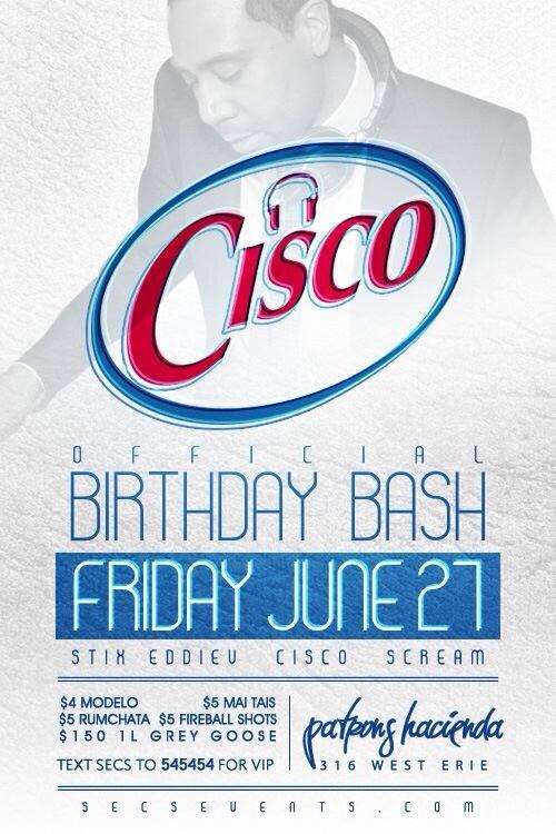 deejaycisco1's tweet image. Celebrating my b day 2nite @PatronsChicago Come thru! @djeddiev @SECSEvents @Scream32 @DJMetro16 @DJOra