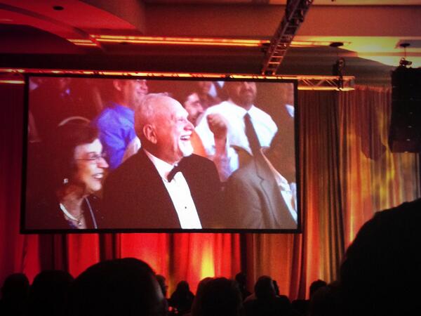 SERVPRO's tweet photo. Our wonderful founders Ted and Doris Isaacson charming the crowd with marriage advice. #61years #SPCONV14 http://t.co/eIvmvFpWyg