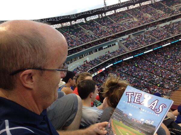 Reading about the Rangers in between innings.  So far we are winning this one.  #schulzereads