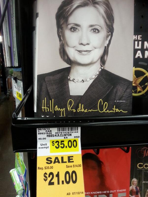 Hillary Clinton's book continues to flop - prices cut nationwide