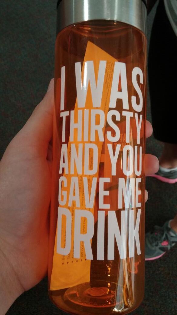 My new water bottle guys!!!!!!! #SoThirsty