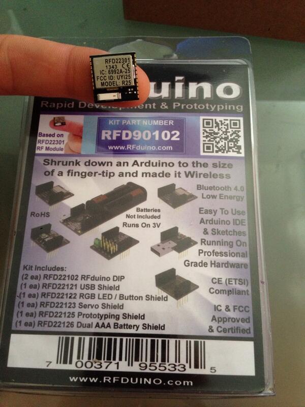 czienskowski's tweet image. Delivery day 😍 so excited to start working with #RFduino #IoT