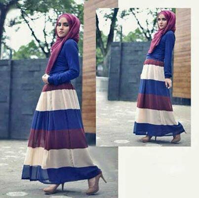 Miss Feronika. IDR 110.000. Atasan Bukaan Kancing + Rok Belakang Karet Berfuring + Pashmina 1 Warna. Bhn Korea Spndex