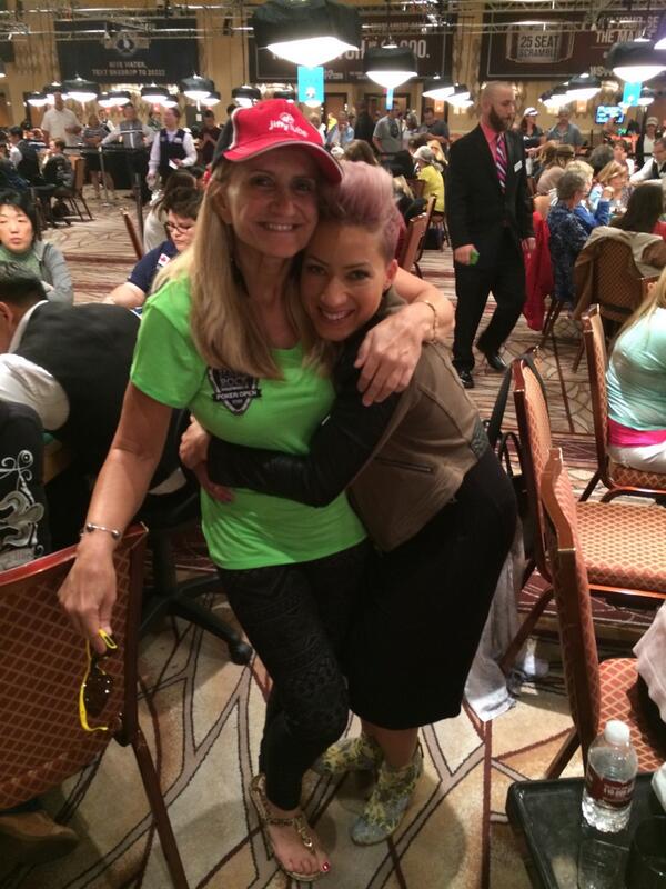 Ebony_Kenney's tweet image. Florida reunited! @marshawolak &amp;amp; I during @wsop ladies event! ☺️☺️ #poker #pokerlife #WSOP2014