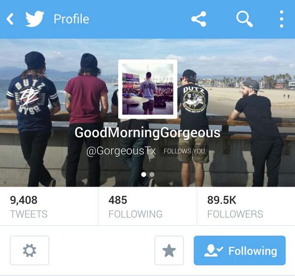 Everyone go follow @GorgeousTx they are one of the best bands ever!!!🙌🙌