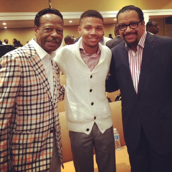 LeonScoggins_'s tweet photo. Had a great time working with Uncle @iamEdwinHawkins and Uncle @RichwoodMuzik #malfc2014 http://t.co/fz9aKKAy8M