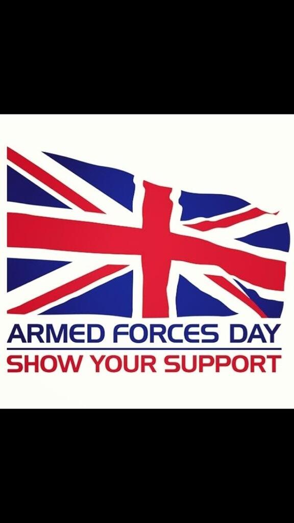 Let's everyone show our support to the amazing Armed Forces this great nation has #ArmedForcesDay #ShowYourSupport