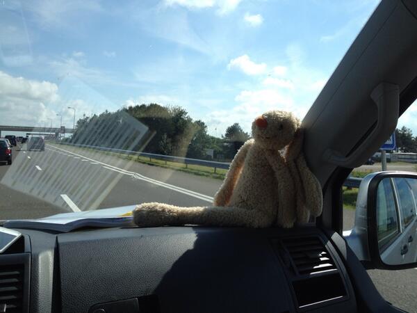 RidefromHeart's tweet photo. Onze mascotte onderweg!! http://t.co/oBzPy2JmyL