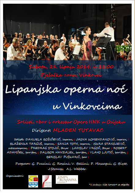 VisitVS's tweet photo. Lipanjska operna noć u Vinkovcima, 21h na pješačkoj zoni http://t.co/KPAOSL6hmk
