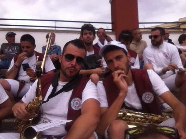 Seguimos en Soria!! Hoy en la corrida de toros del Sabado Agés!! #SanJuan2014 #LosQueFaltaban #DolarTour14