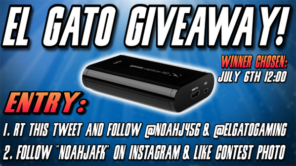 NoahJ456's tweet image. RT this tweet and follow @NoahJ456 &amp;amp; @elgatogaming for a chance to win a brand new El Gato Game Cap! Details: