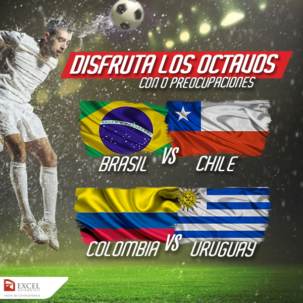 ExcelAutoPA's tweet photo. Con estos magníficos partidos comienzan los octavos de final, no te los pierdas y disfrútalos con #0preocupaciones. http://t.co/QS5nw7E4mm