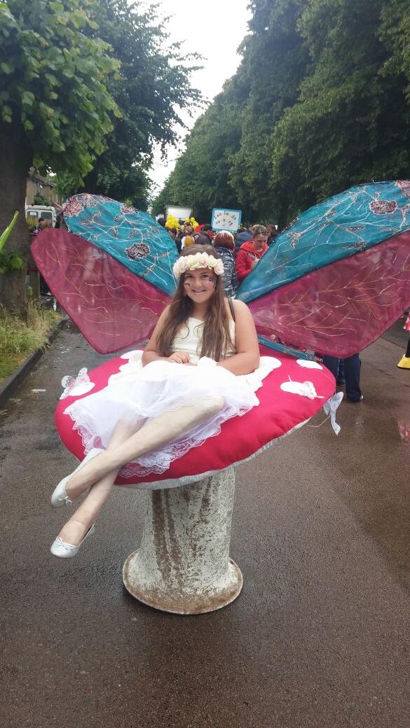 This fab costume won a first prize in Desborough. Carnival #brilliant