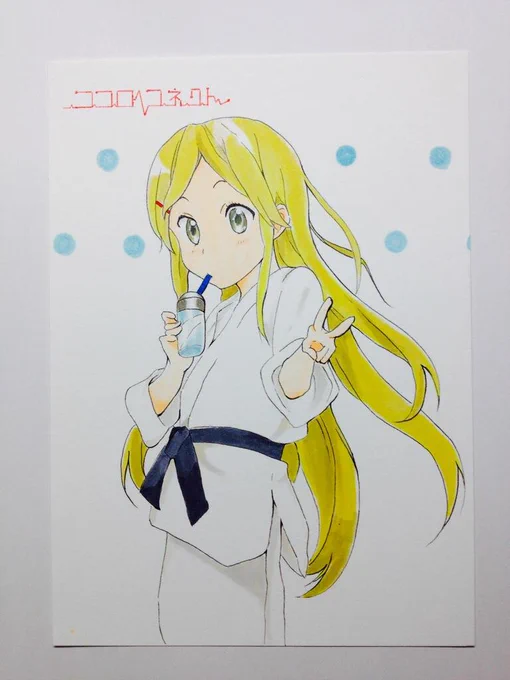 先ほどの完成。ココロコネクト好きです。絵を描くこともすきです。#気が合いそうな人繋がりませんか? 