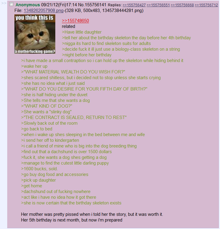 Funny 4chan Green Text Stories