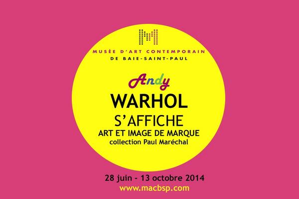 LaFab's tweet photo. Warhol à Baie-St-Paul, c’est aujourd’hui que ça commence! http://t.co/rsBpU1RRBc #MACBSP #warhol http://t.co/HMvqsYPncG