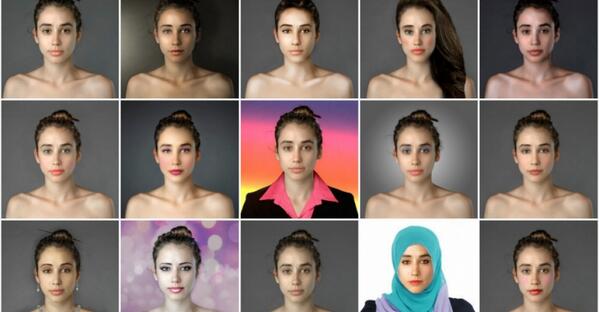 Farklı Ülkelerde Rötuşlanan Bir Fotoğrafla Küresel Güzellik Standartları tlnt.at/1yUXH2J via <a href="/bigumigu/">bigumigu</a>