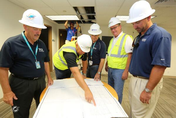 miami dolphins hard hat