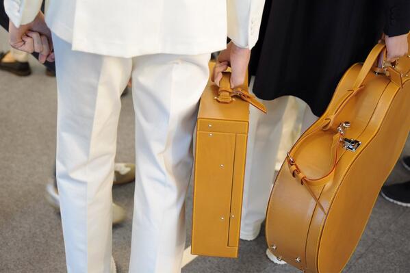 Louis Vuitton on X: Laptop and guitar cases from the #LouisVuitton Men's  #SS15 Show from @MrKimJones #lvlive ©M Dortomb  / X
