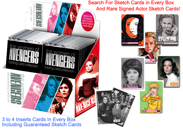 The Women of Avengers Pre-Orders Begin this Monday for Diana Rigg , Honor Blackman, Linda Thorson Trading cards