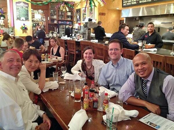 JackWelchMBA's tweet photo. #JWMIselfie RT @DrEmadRahim Faculty & Deans tasting some New Orleans hometown food during #ACBSPChicago. http://t.co/zrxRhQJhCG