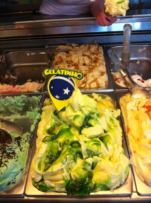 Best thing about world cup now tropical fruit n lime ripple from <a href="/spurreli/">Spurreli</a> #Amble #destinationfood
