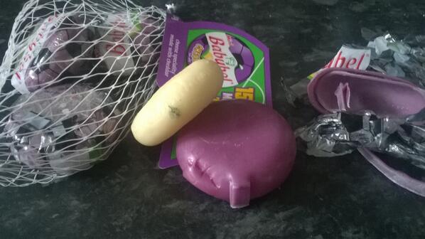 Gutted... just opened my babybell, one had a bite mark in it, one had mould on it! Thanks #asdaproblems #cheese