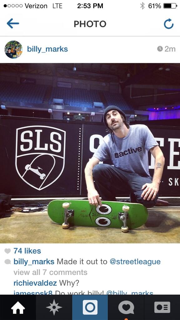 activerideshop's tweet image. Wish #activePro @Billy_Marks good luck at #streetleague! @StreetLeague