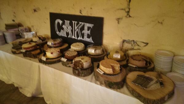Wedding cakes in situ and have gone down a storm. Happy days :-)