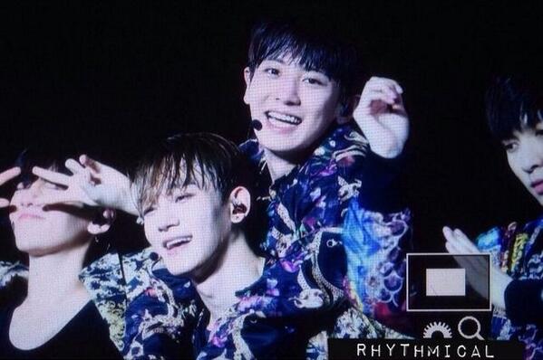 ChenEXOThailand's tweet photo. [PREVIEW] 140628 #Chen #Chanyeol -TLP Concert in Chongqing Cr.Rhythmical_cy http://t.co/QuNBjmXU2H